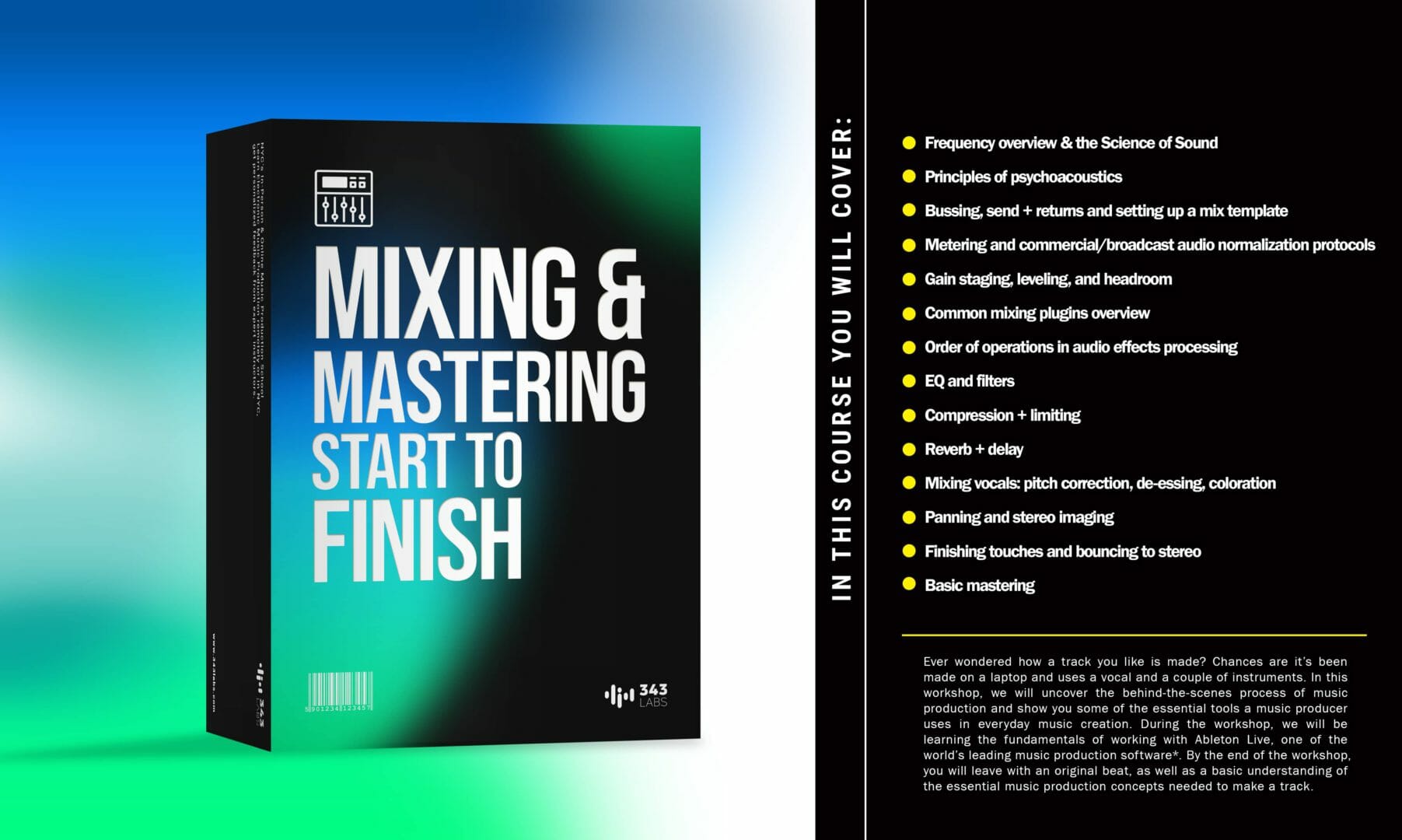 343LABS_class NYC mixing and mastering start to finish